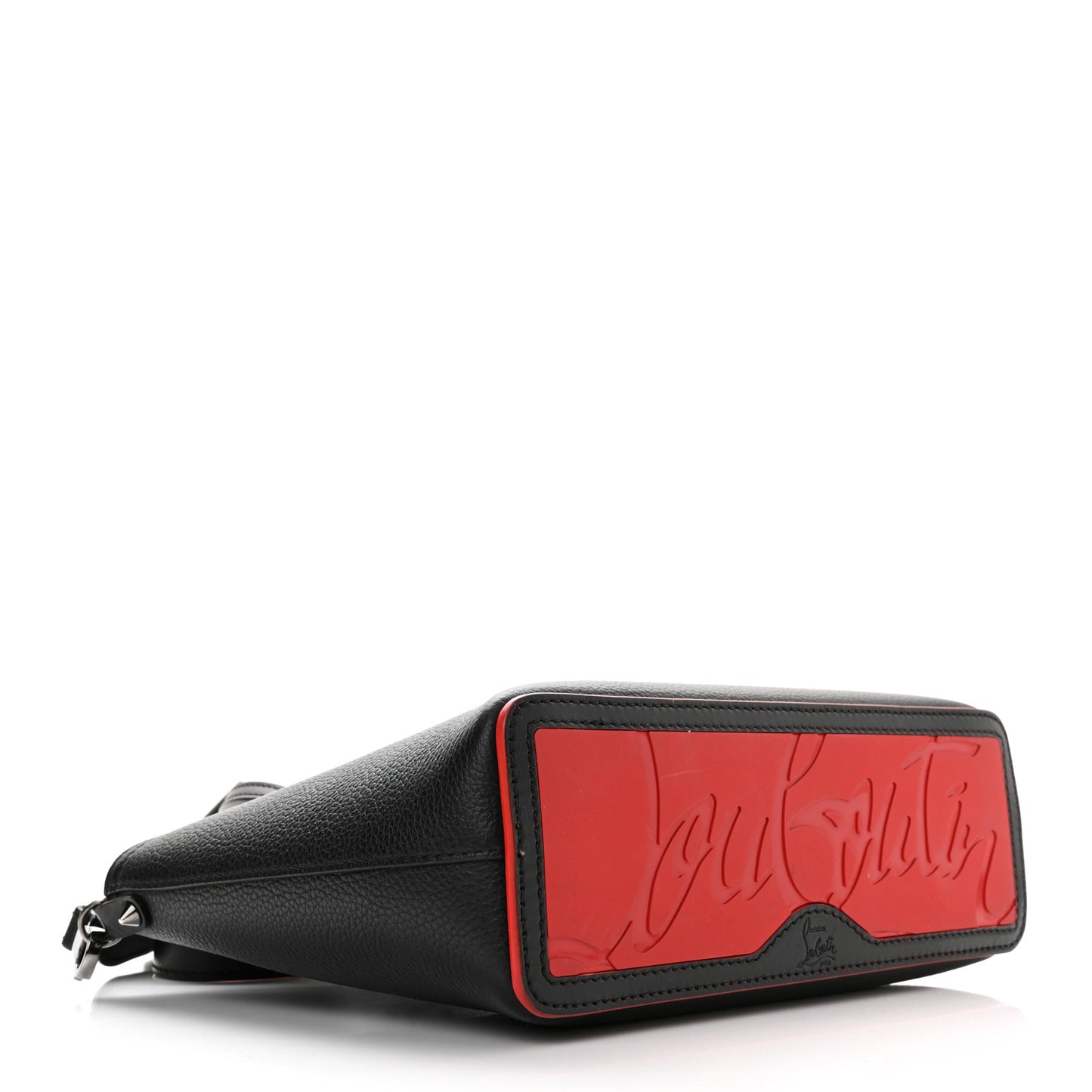 Calfskin Spikes Mini East West Cabata Tote Black