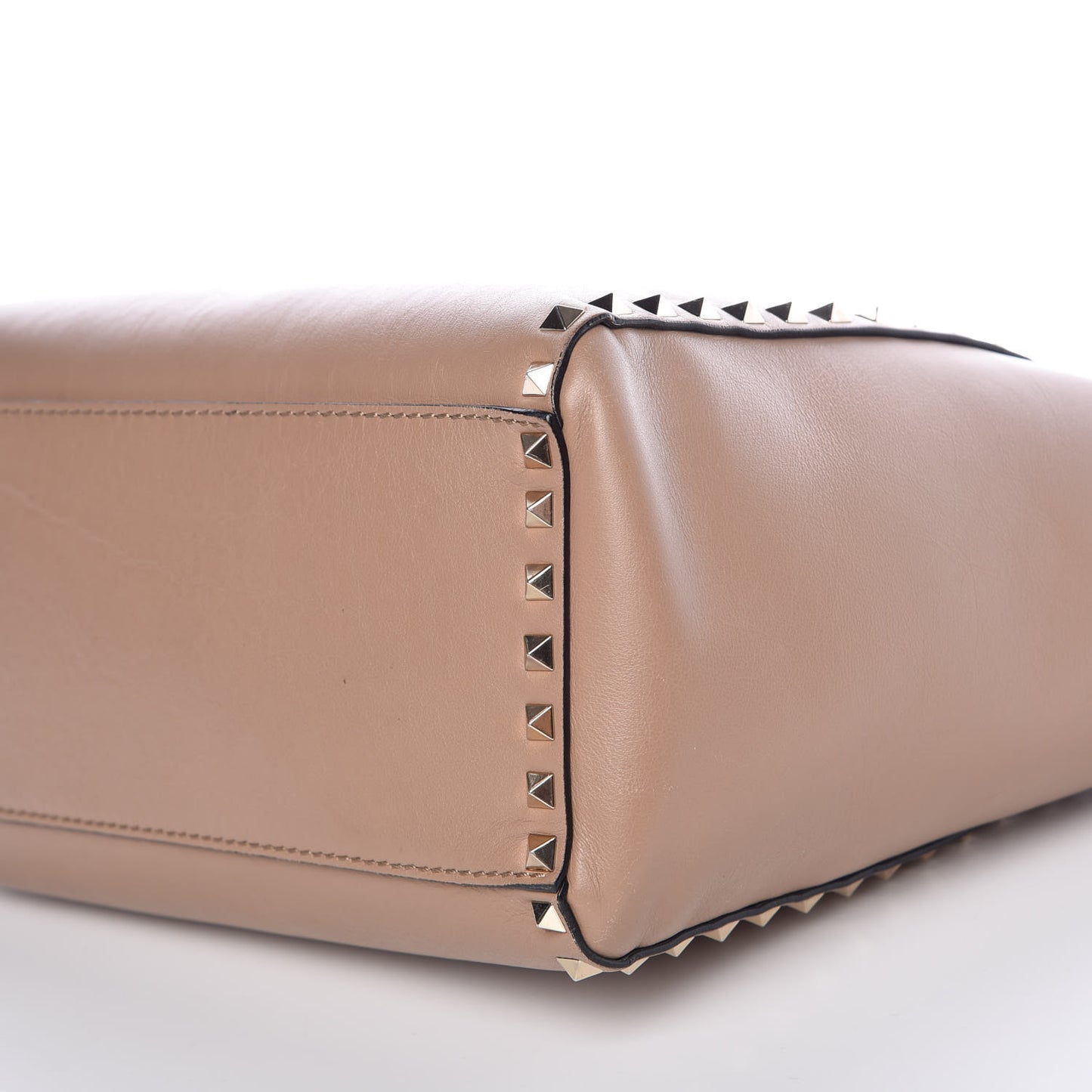 Vitello Rockstud Double Handle Tote Alpaca