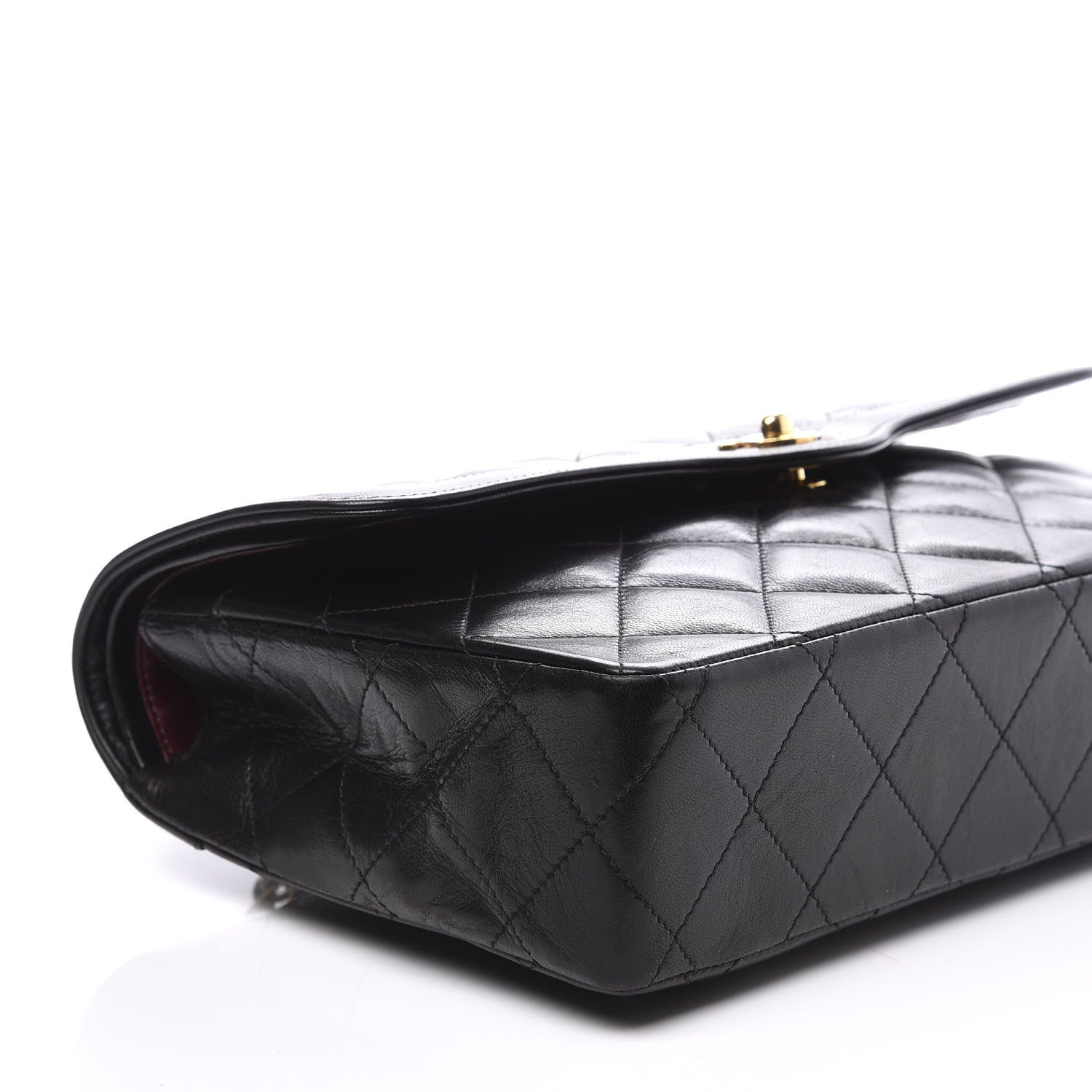Chanel Lambskin Quilted Medium Double Flap Black 5 of 10