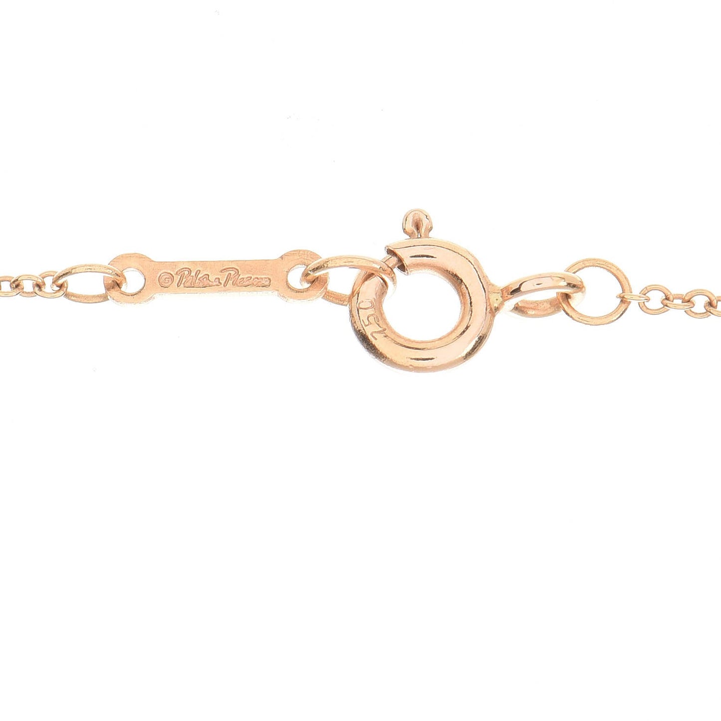18K Rose Gold Diamond Small Paloma's Graffiti Love Pendant Necklace