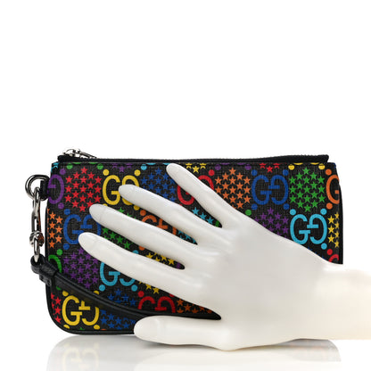 Gucci GG Supreme Monogram Psychedelic iPhone Pouch Black 2 of 10