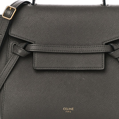 Celine Grained Calfskin Nano Belt Bag Grey 11 of 11