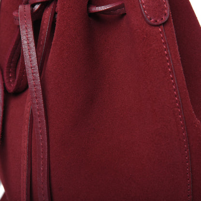 Mansur Gavriel Suede Mini Bucket Bag Rococo 12 of 14
