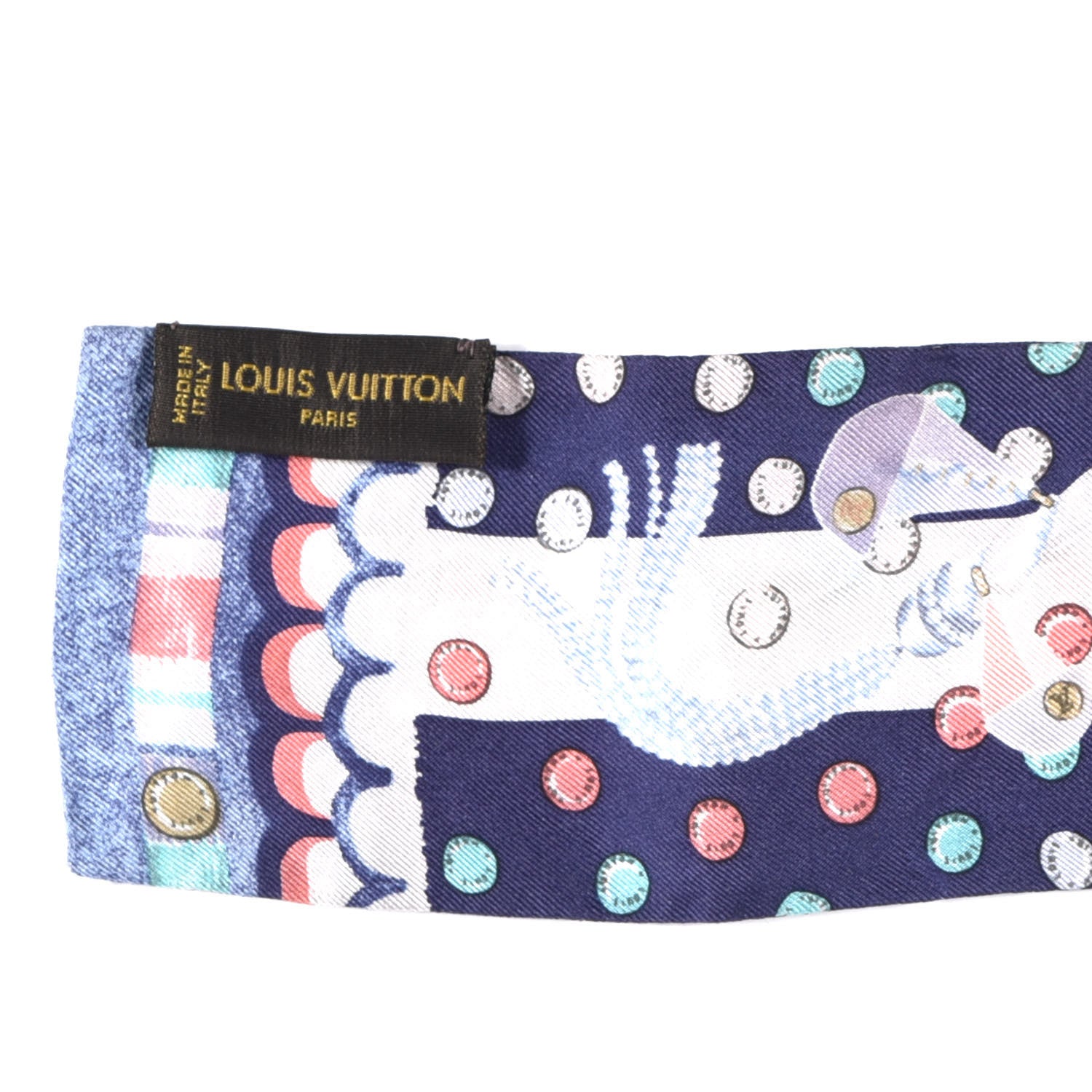 Louis Vuitton Silk Escale Bandeau Blue 4 of 4