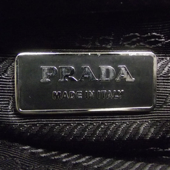 Leather Easy Foldover Pushlock Work Bag Black