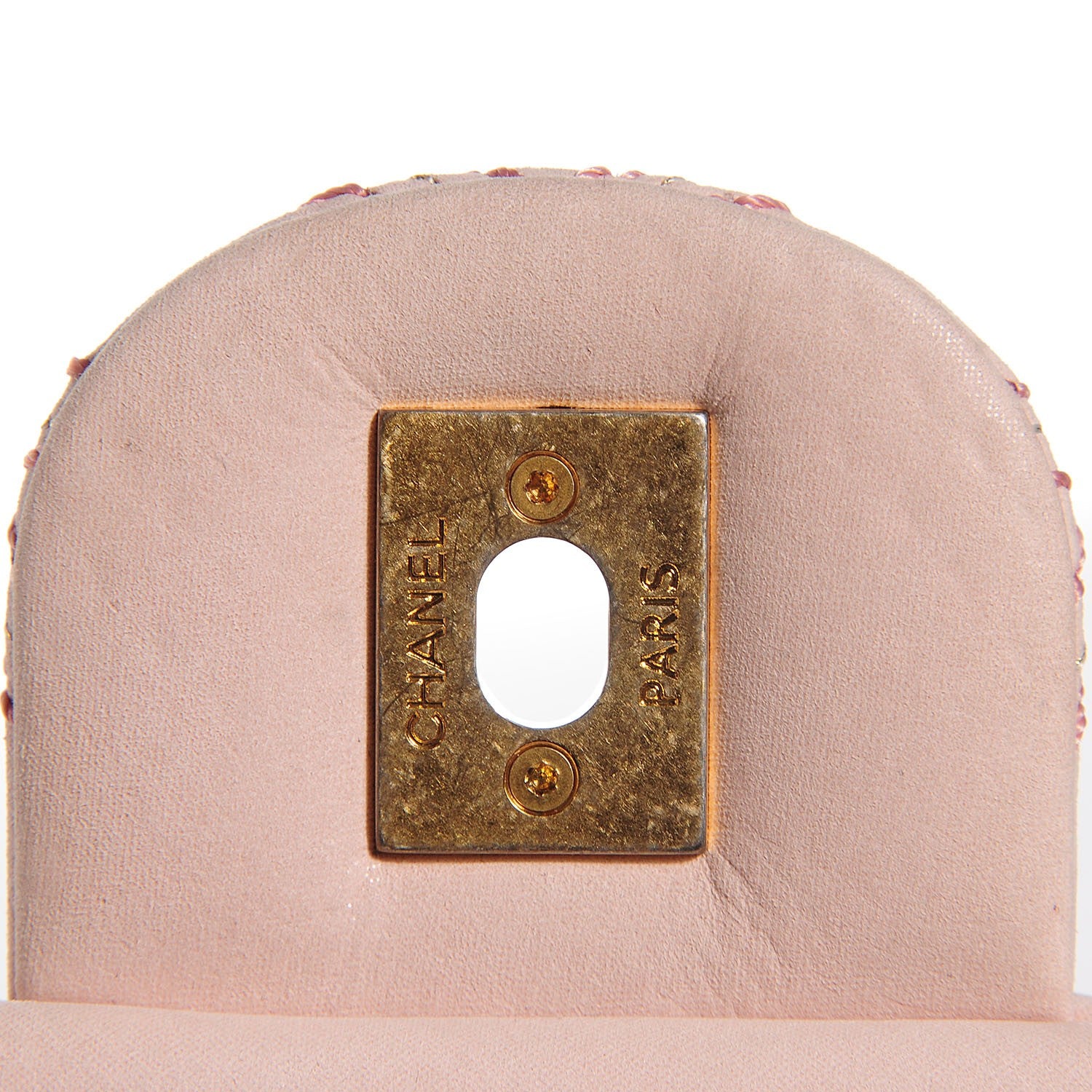 Chanel Calfskin Triple Stitched Medium Flap Pink 6 of 8