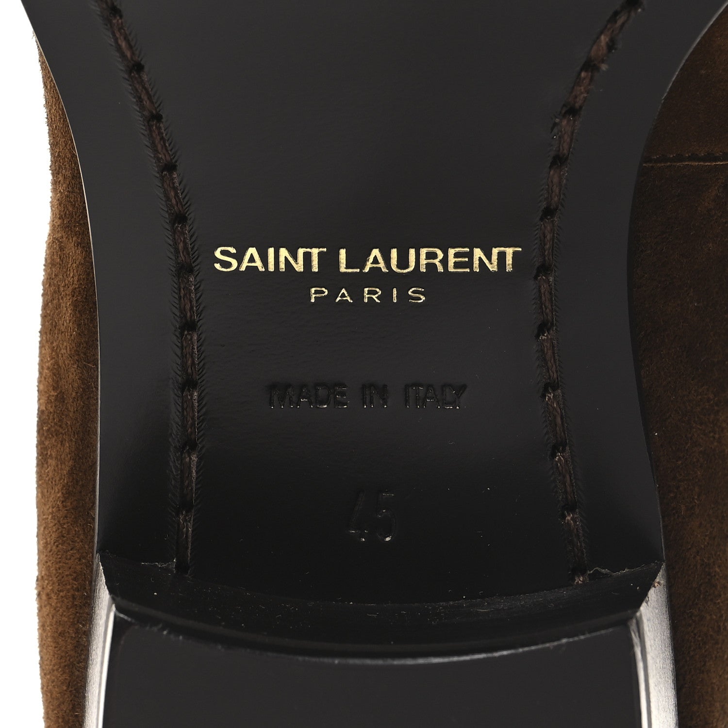 Saint Laurent Suede Calfskin Mens Wyatt 40 Zip Boots 45 Land 8 of 10