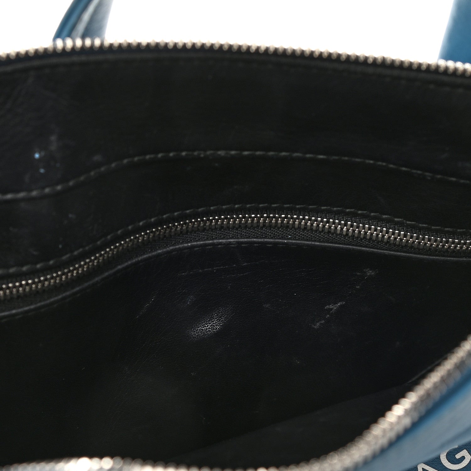 Balenciaga Calfskin S Triangle Duffle Bleu Persan 9 of 11