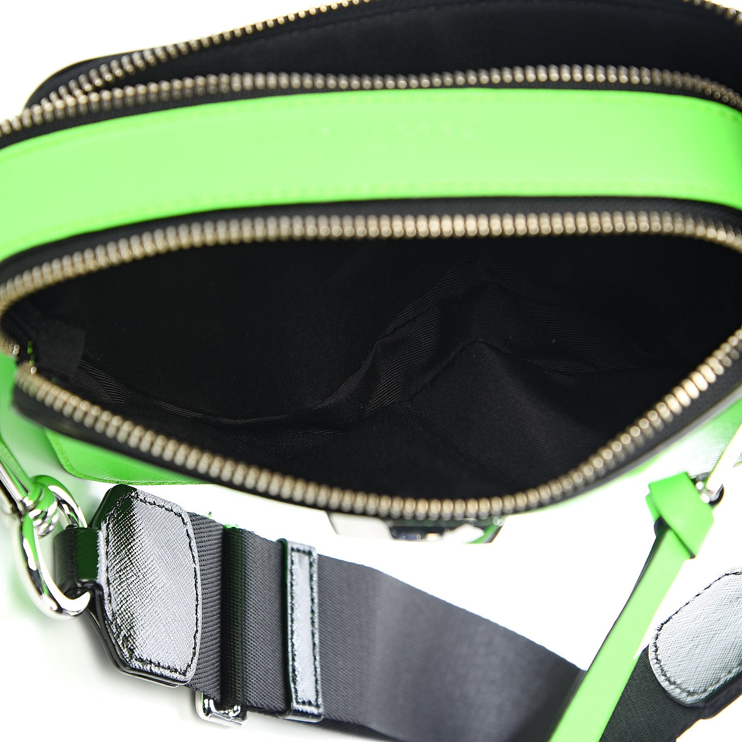 Saffiano Small Snapshot Camera Bag Bright Green