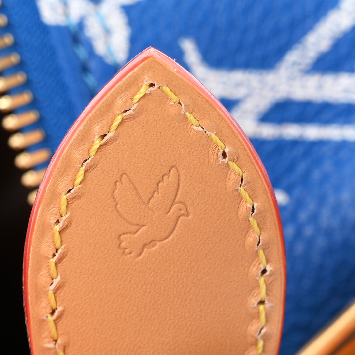 Calfskin Monogram Speedy P9 Bandouliere 20 Blue