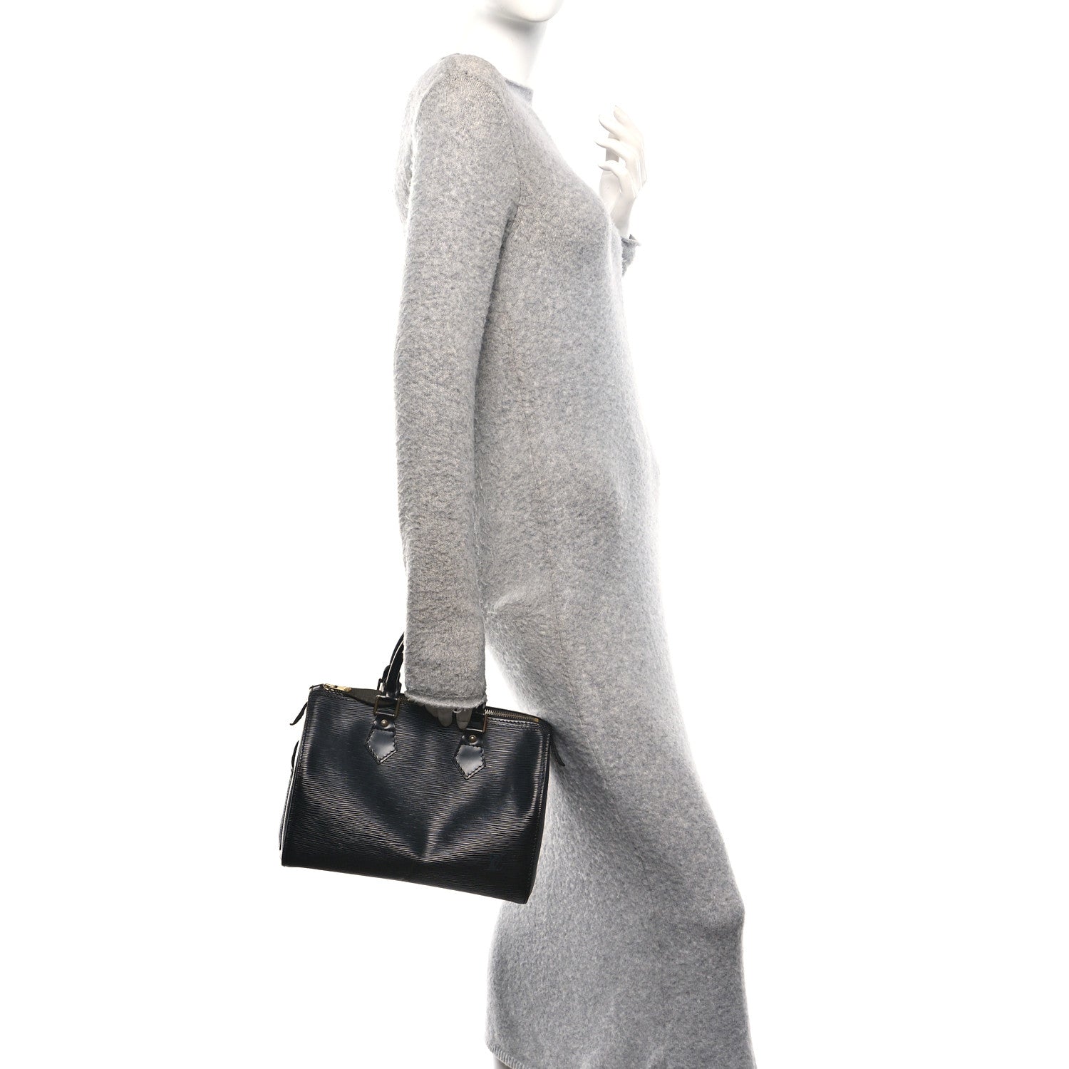 Louis Vuitton Epi Speedy 25 Black 2 of 10