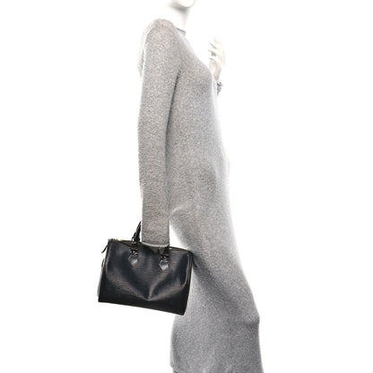 Louis Vuitton Epi Speedy 25 Black 2 of 10