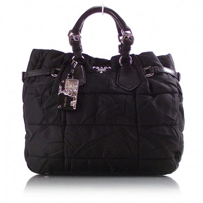 Prada Nylon Gaufre Large Tote Black 1 of 11