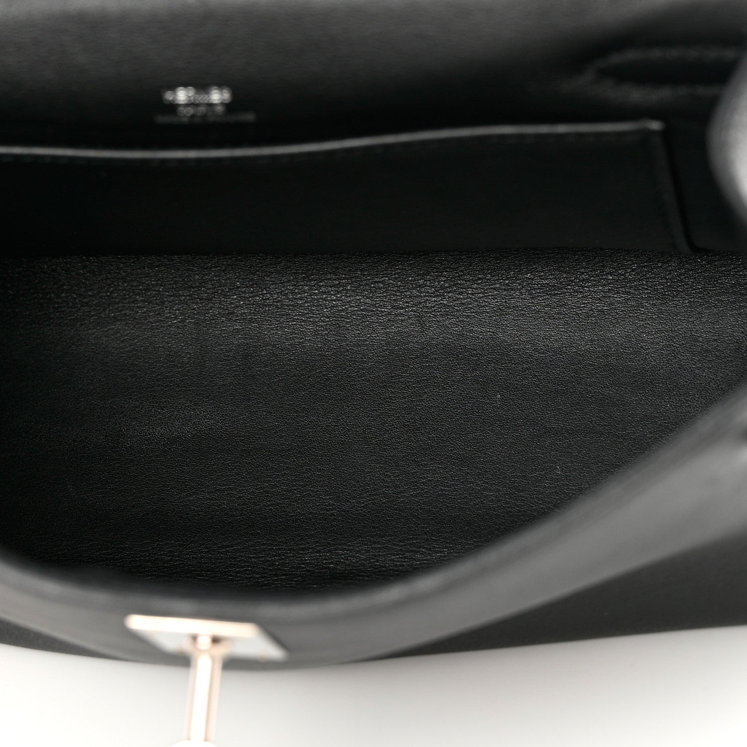 Hermes Swift Kelly Pochette Clutch Black 10 of 12