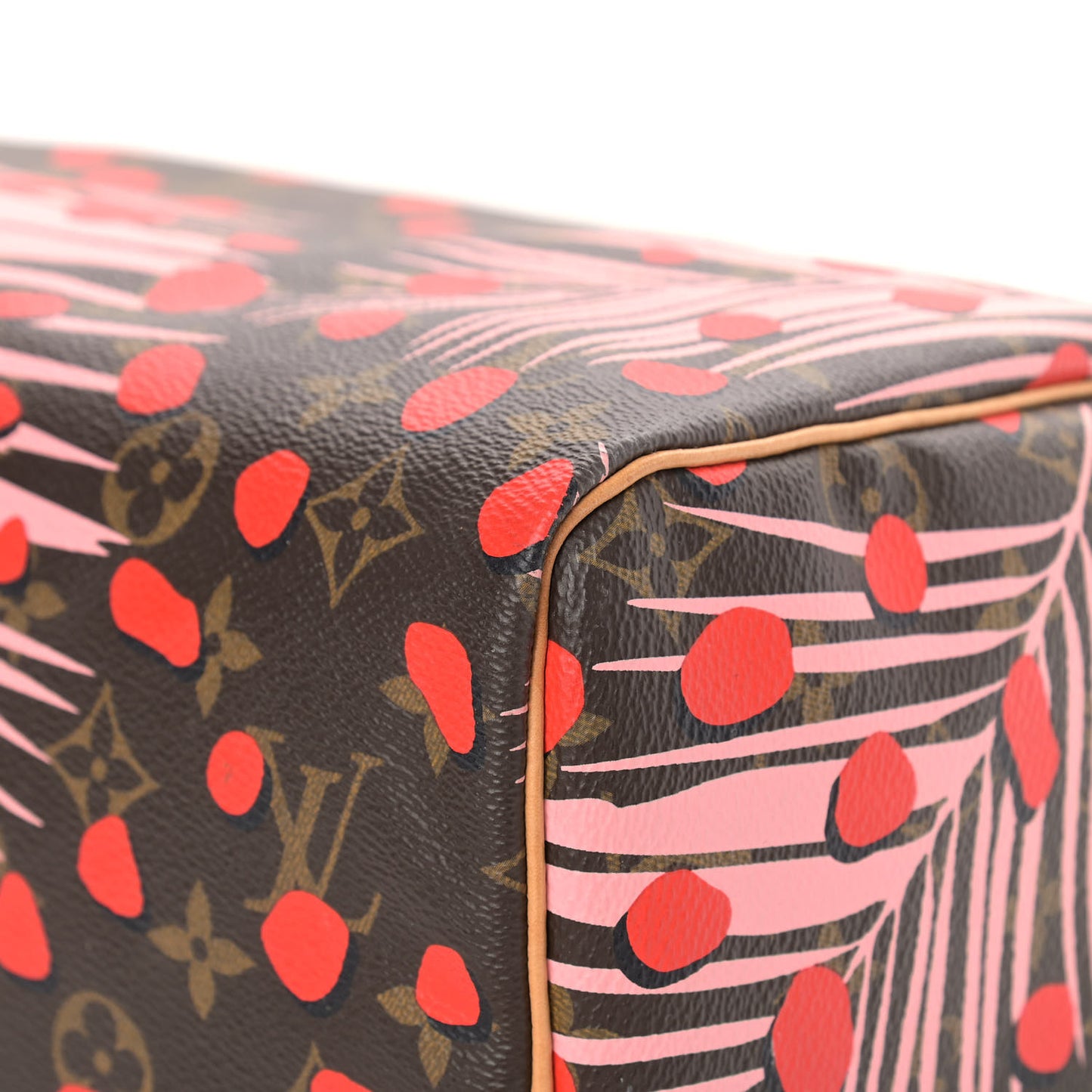 Monogram Jungle Dots Speedy 30 Sugar Pink Poppy