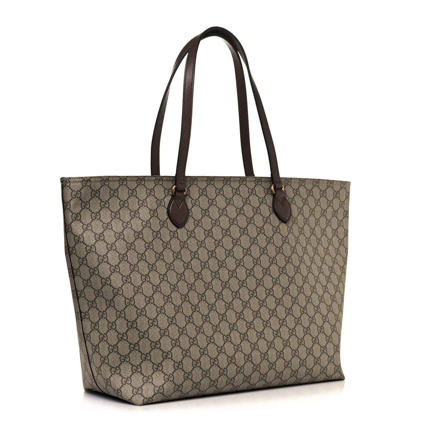 GG Supreme Monogram Medium Ophidia Shopping Tote Ebony