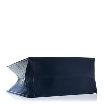 Christian Dior Gradient Smooth Calfskin Embossed Medium Book Tote Indigo Blue 6 of 23