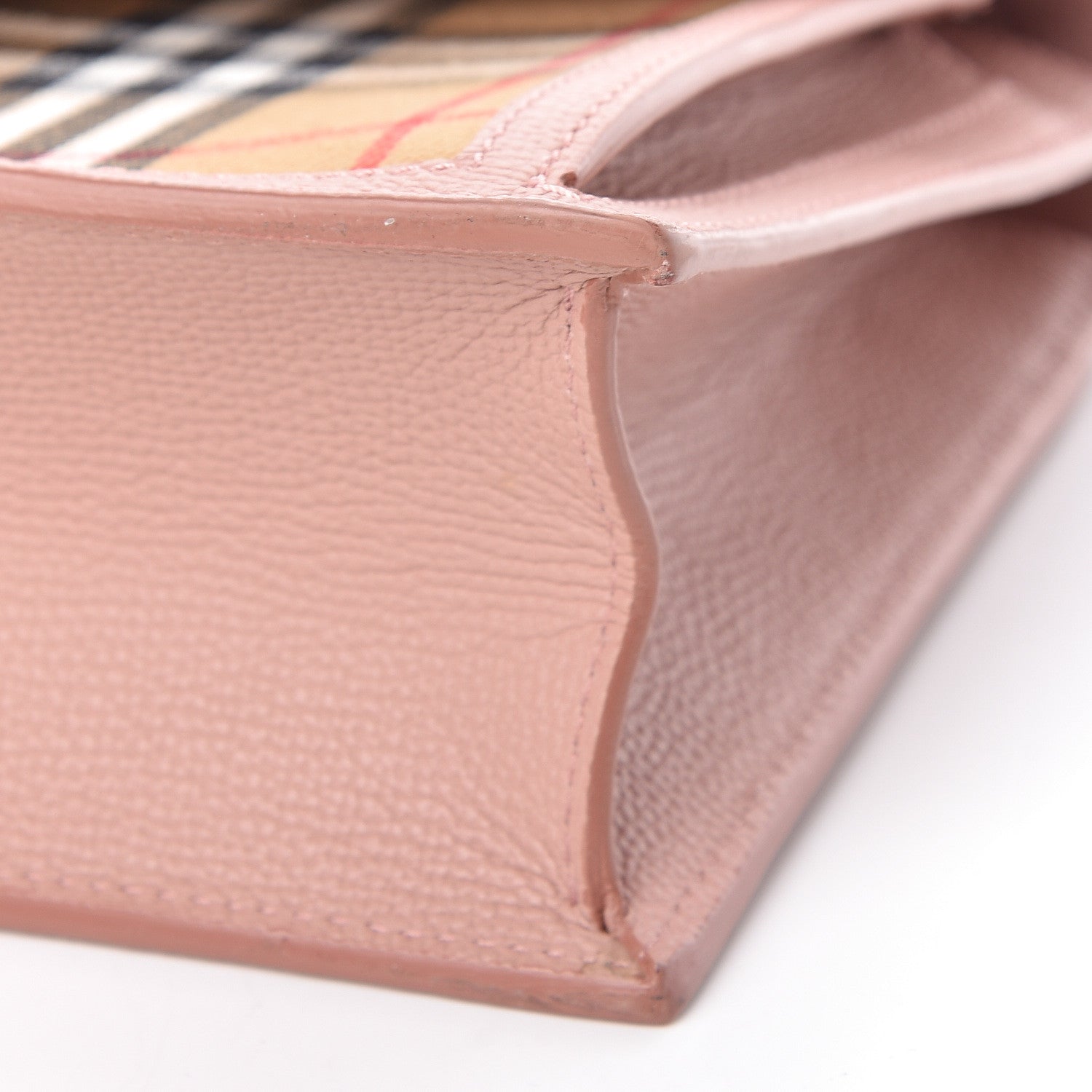 Burberry Grainy Calfskin Vintage Check Small Macken Crossbody Bag Ash Rose 11 of 11