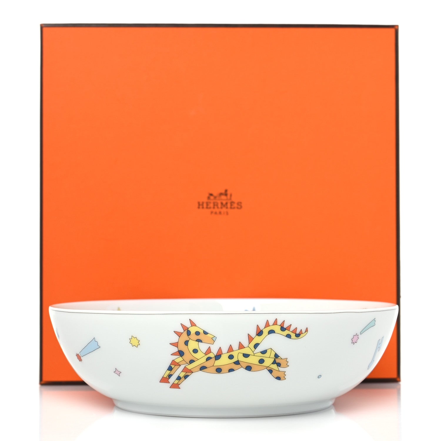 Hermes Porcelain Epopee Cereal Bowl 9 of 9