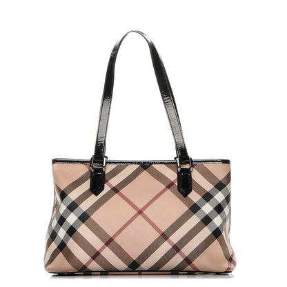 Burberry Supernova Check Regent Tote Black 1 of 9