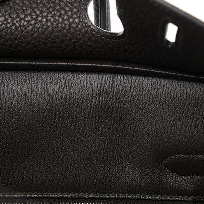 Hermes Taurillon Clemence Birkin 30 Chocolate 12 of 14