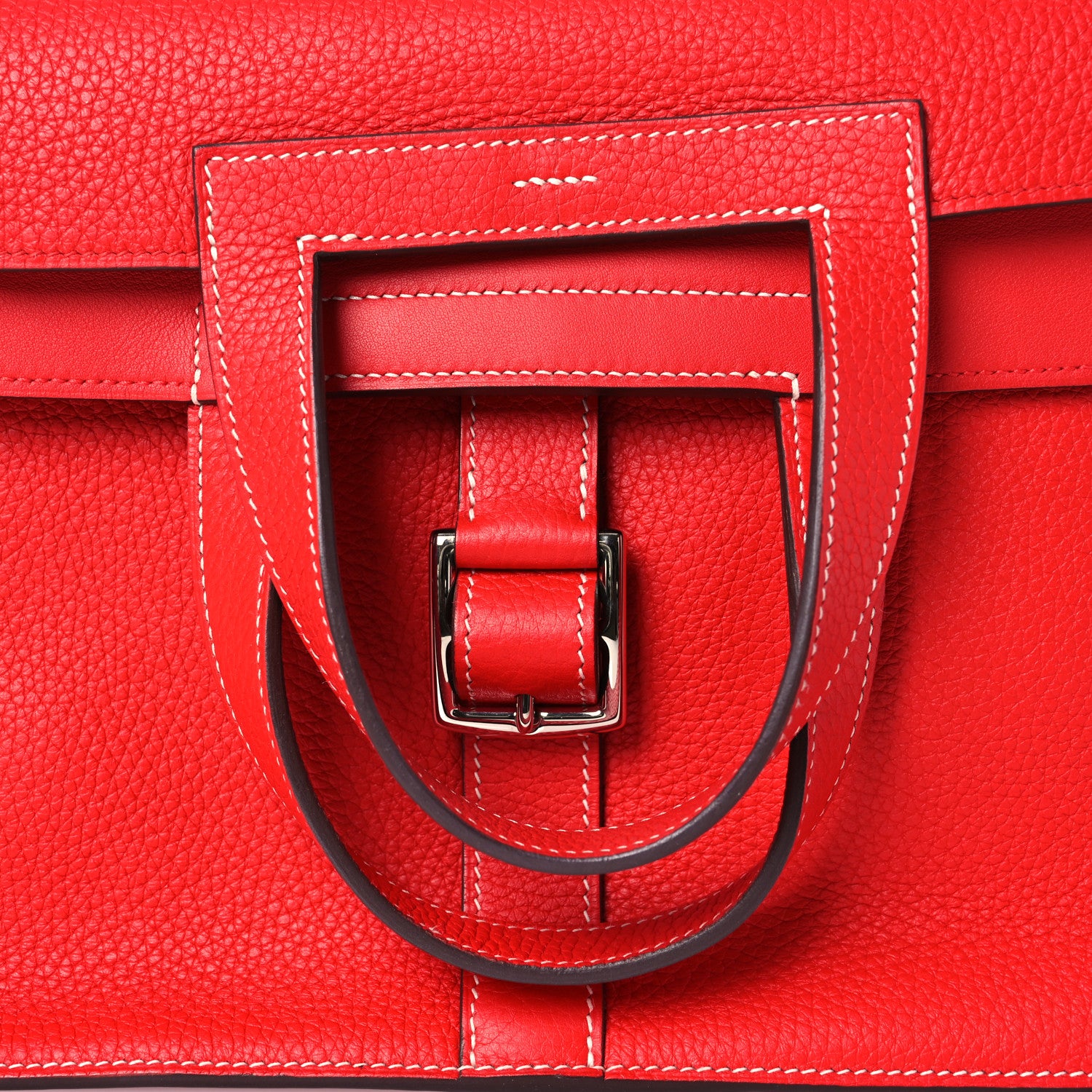Hermes Taurillon Clemence Halzan 31 Rouge De Coeur 8 of 11