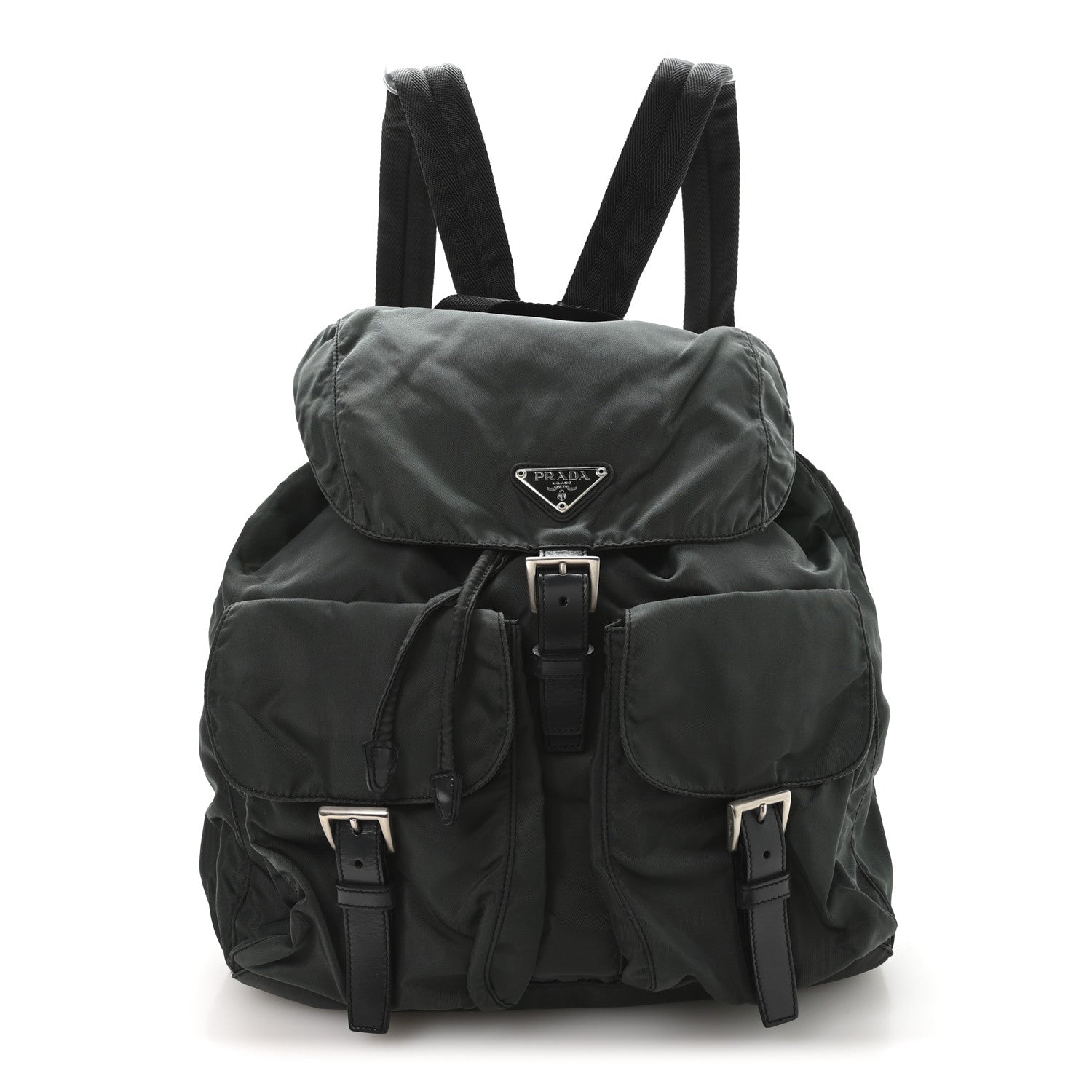 Prada Nylon Vela Medium Backpack Green 1 of 10