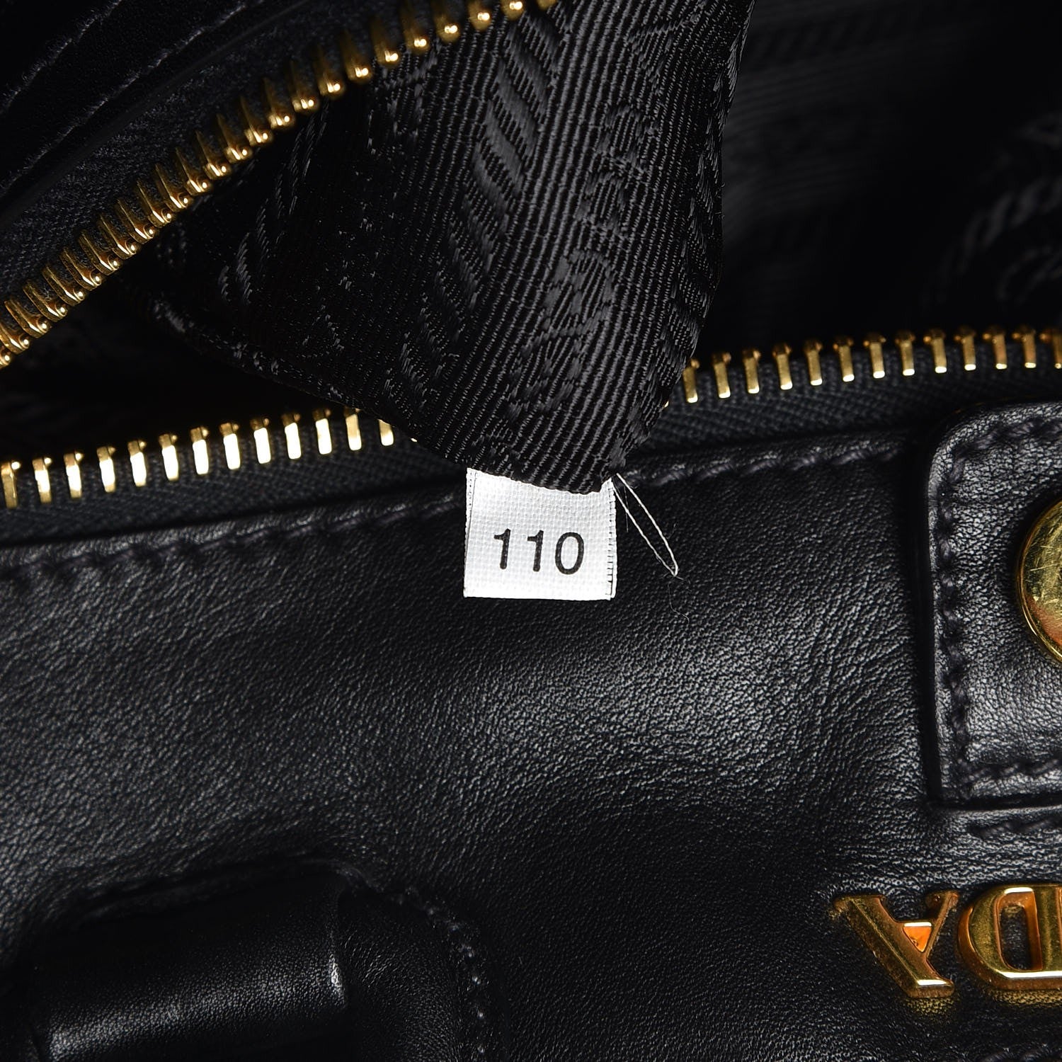 Prada Nappa Woven Tote Black 7 of 7