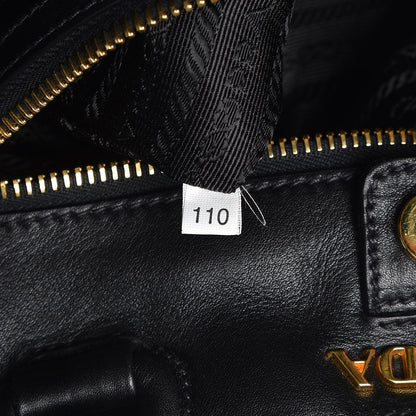 Prada Nappa Woven Tote Black 7 of 7