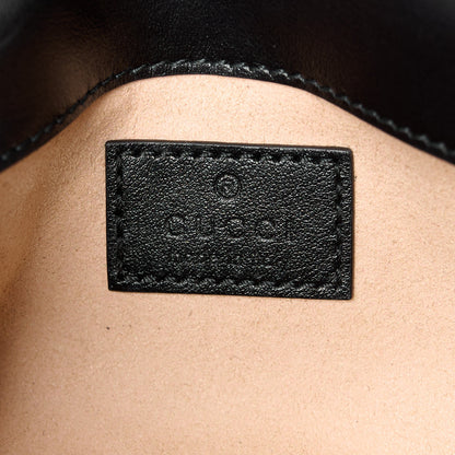 Gucci Calfskin Matelasse Super Mini GG Marmont Shoulder Bag Black 6 of 11