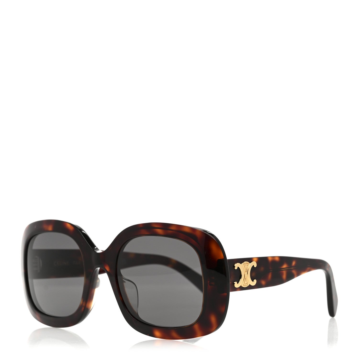 Celine Acetate Triomphe 01 Sunglasses CL40262U Tortoise 1 of 7