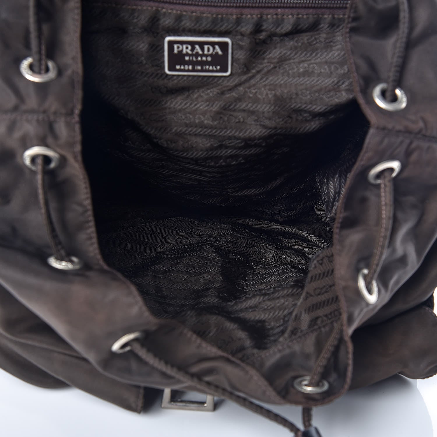 Prada Nylon Vela Small Backpack Ebano 7 of 16