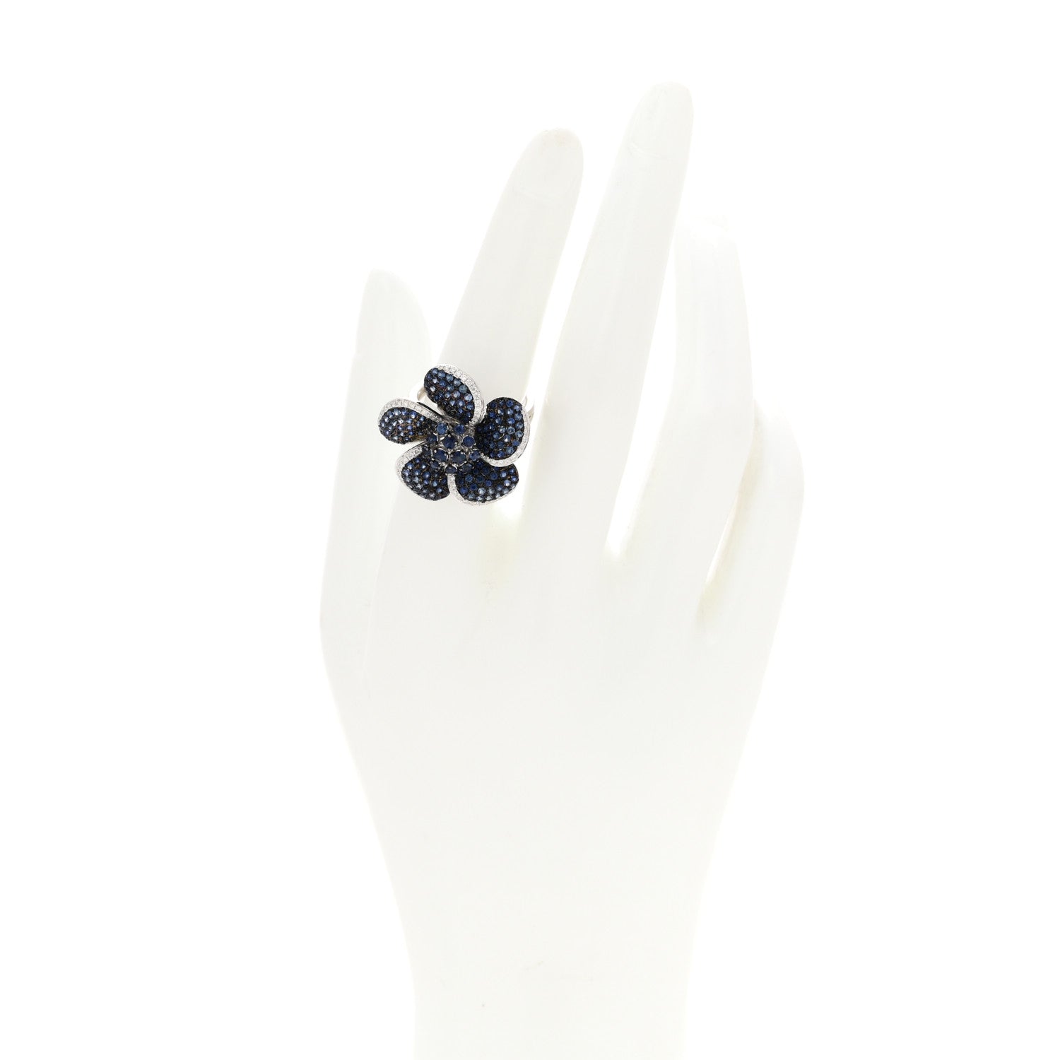 Parker & West by FASHIONPHILE PARKER & WEST BY FASHIONPHILE 18K White Gold Diamond Opal Cocktail Ring 54/7 2 of 9