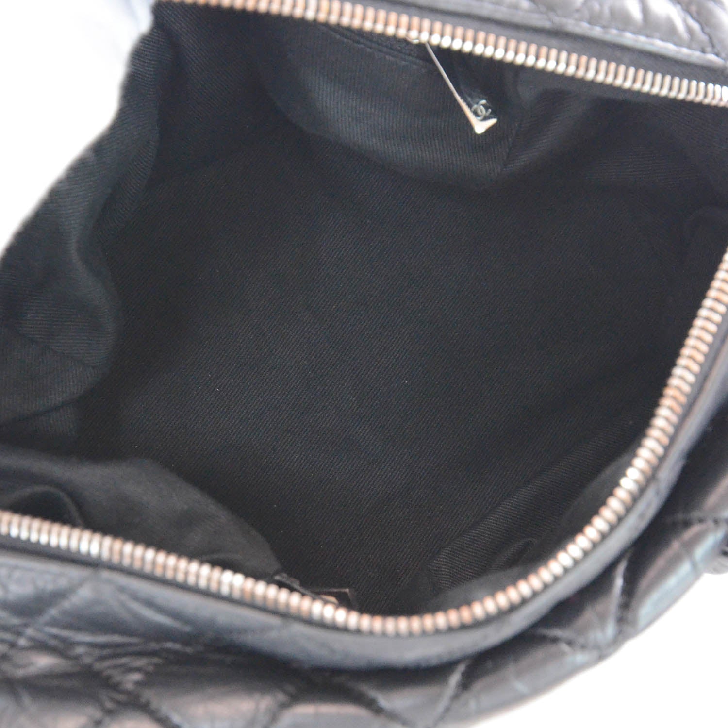 Chanel Distressed Lambskin Lady Braid Small Tote Black 8 of 9