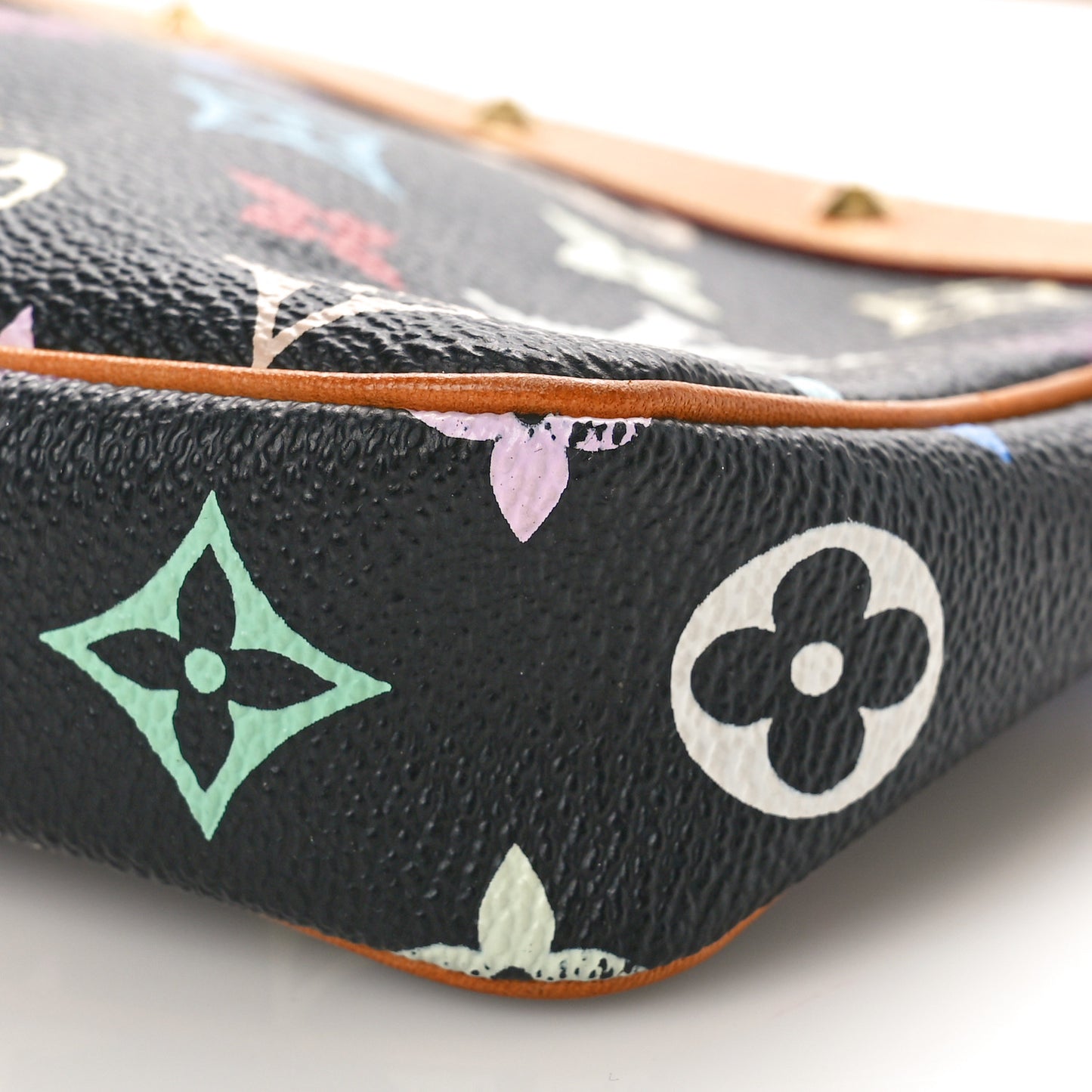 Monogram Multicolor Pochette Accessories Black