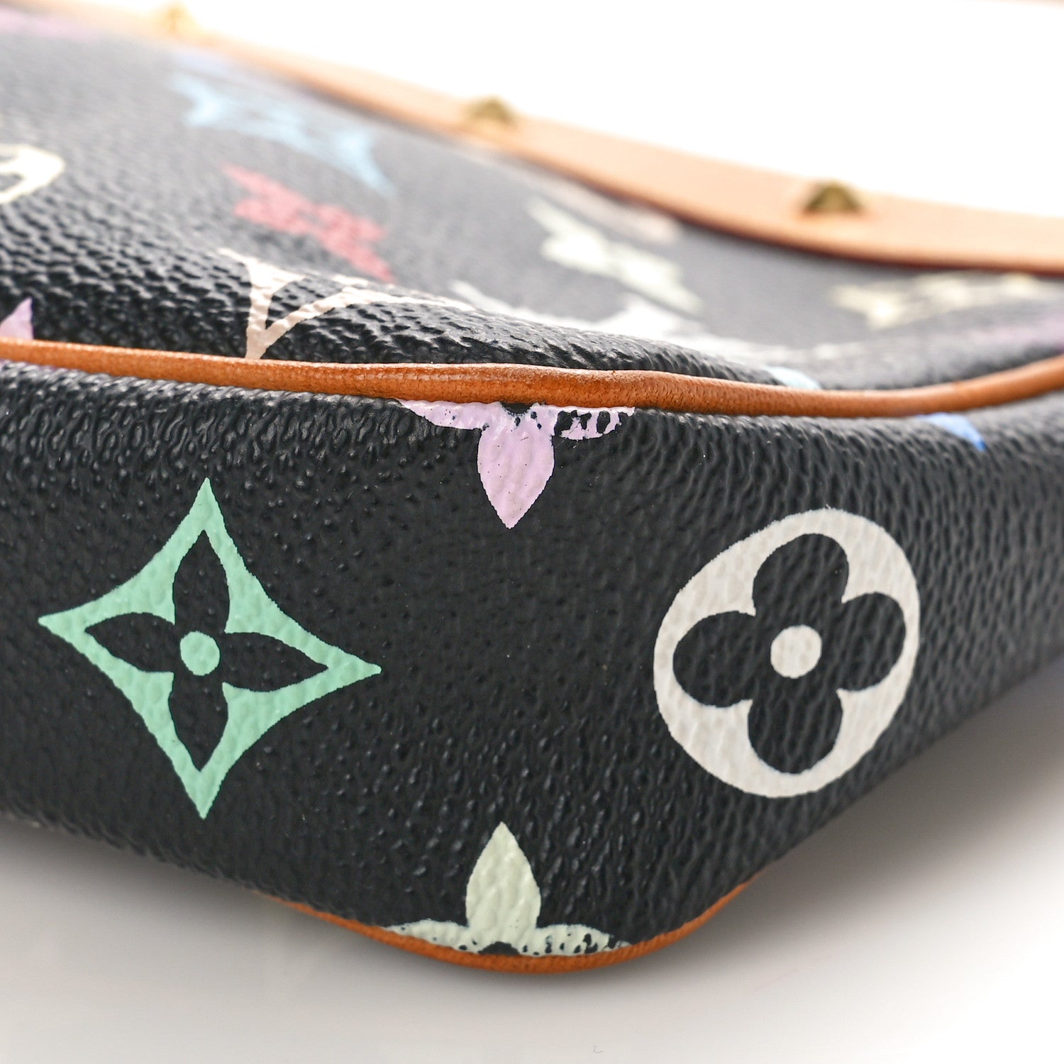 Louis Vuitton Monogram Multicolor Pochette Accessories Black 10 of 12