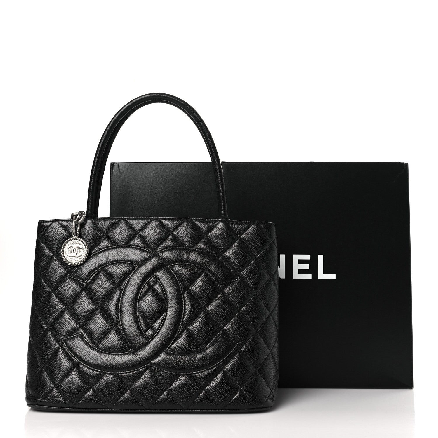 Chanel Caviar Quilted Medallion Tote Black 10 of 10