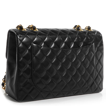 Chanel Lambskin XL Jumbo Flap Black 3 of 10