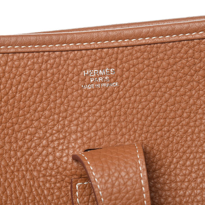 Hermes Taurillon Clemence Evelyne III GM Gold 6 of 11