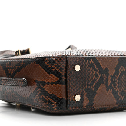 Jimmy Choo Calfskin Snake Printed Mini JC Tote Cuoio 8 of 10