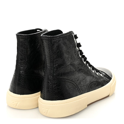 Balenciaga Agneau Arena Womens Paris High Top Sneakers 37 Black 4 of 8
