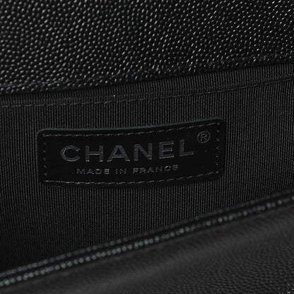 Chanel Caviar Quilted Medium Boy Flap Black 6 of 10