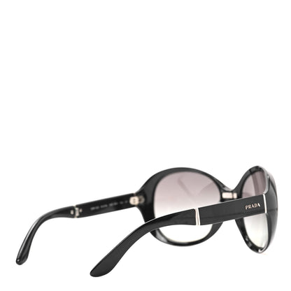 Prada Acetate Oval Folding Sunglasses SPR 12O Black 4 of 7