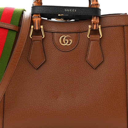 Gucci Wonka Grain Calfskin Small Diana Tote Bag Cuir Black 8 of 10
