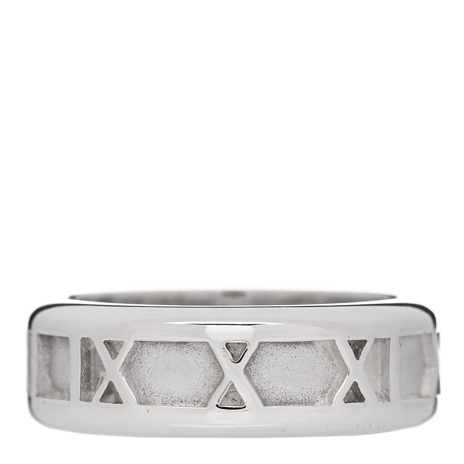 Tiffany Sterling Silver Atlas Ring 53 6.25 1 of 4