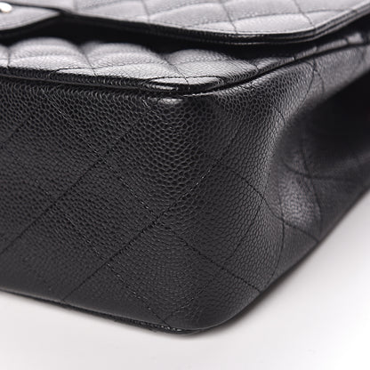 Chanel Caviar Quilted Jumbo Double Flap Black 10 of 11