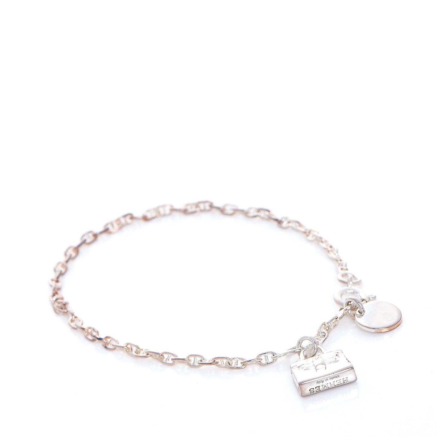 Sterling Silver Mini Birkin Amulette Bracelet ST