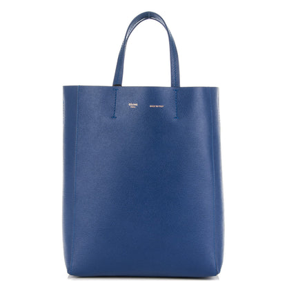 Celine Grained Calfskin Small Vertical Cabas Indigo 1 of 7