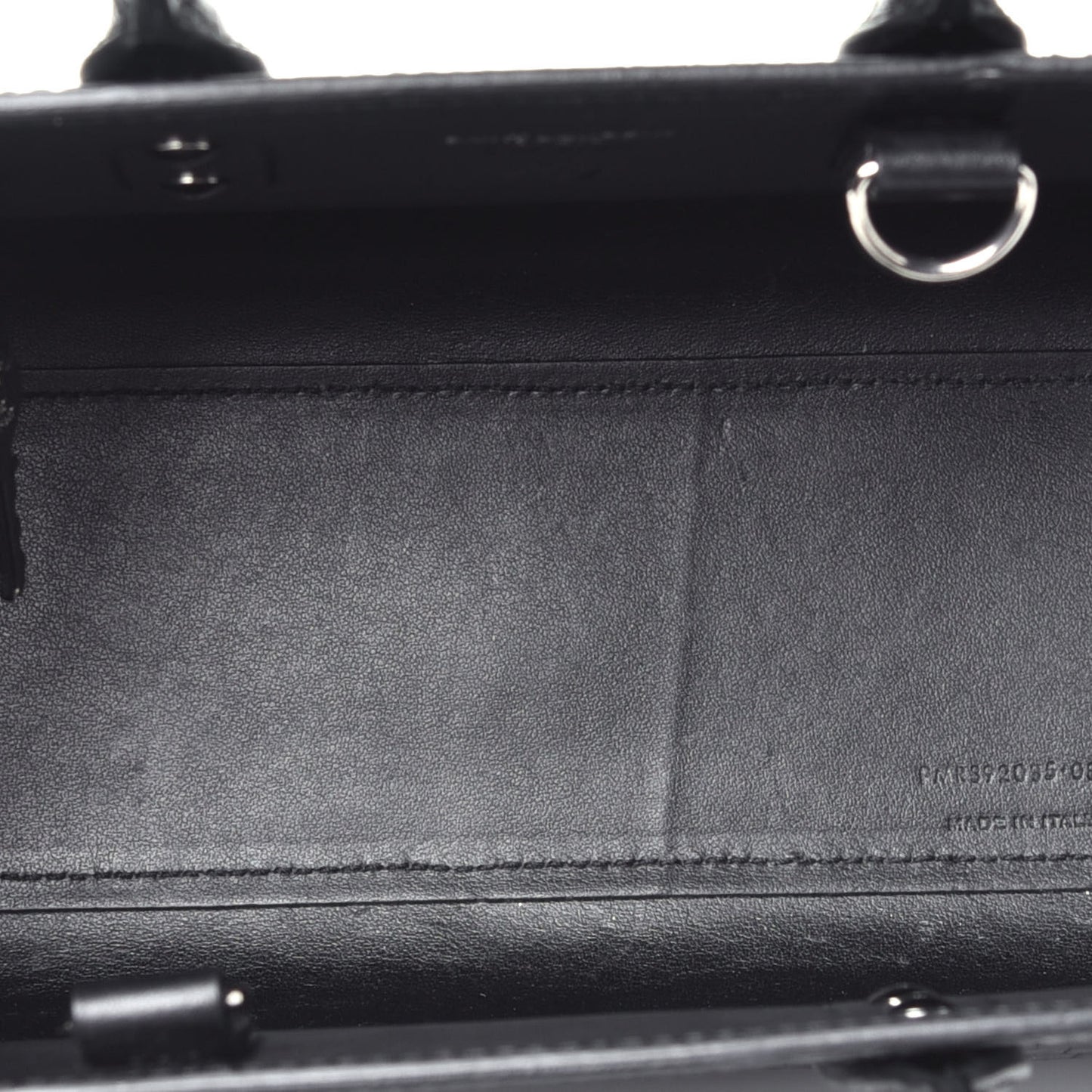 Calfskin Crocodile Embossed Nano Sac De Jour Black