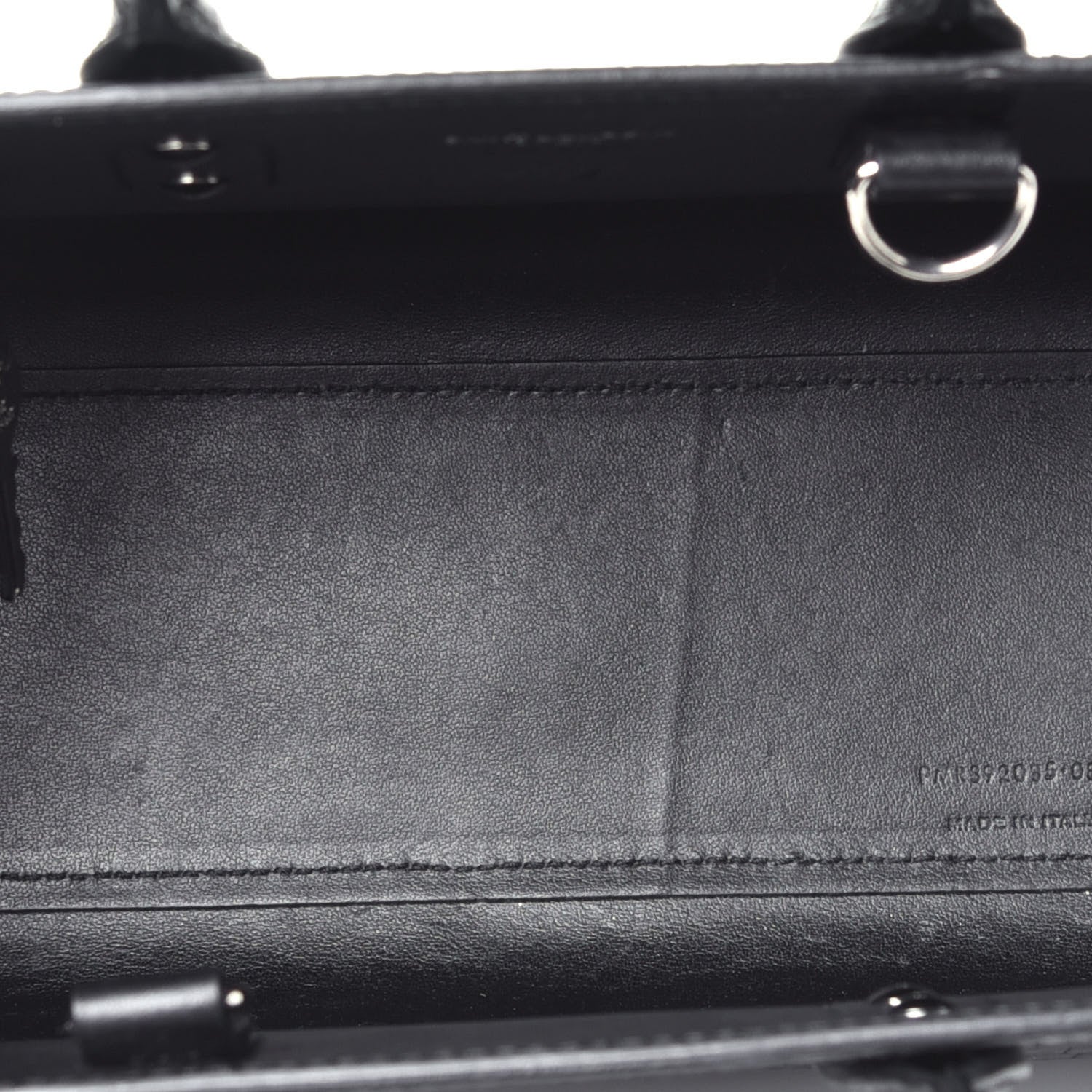 Saint Laurent Calfskin Crocodile Embossed Nano Sac De Jour Black 6 of 10